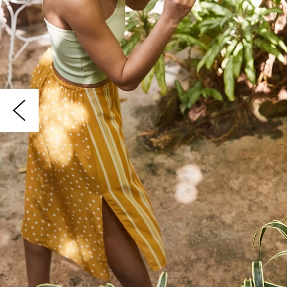 42. B.O.G. Collective Midi stiped and polka dot skirt - Picture 2 of 10
